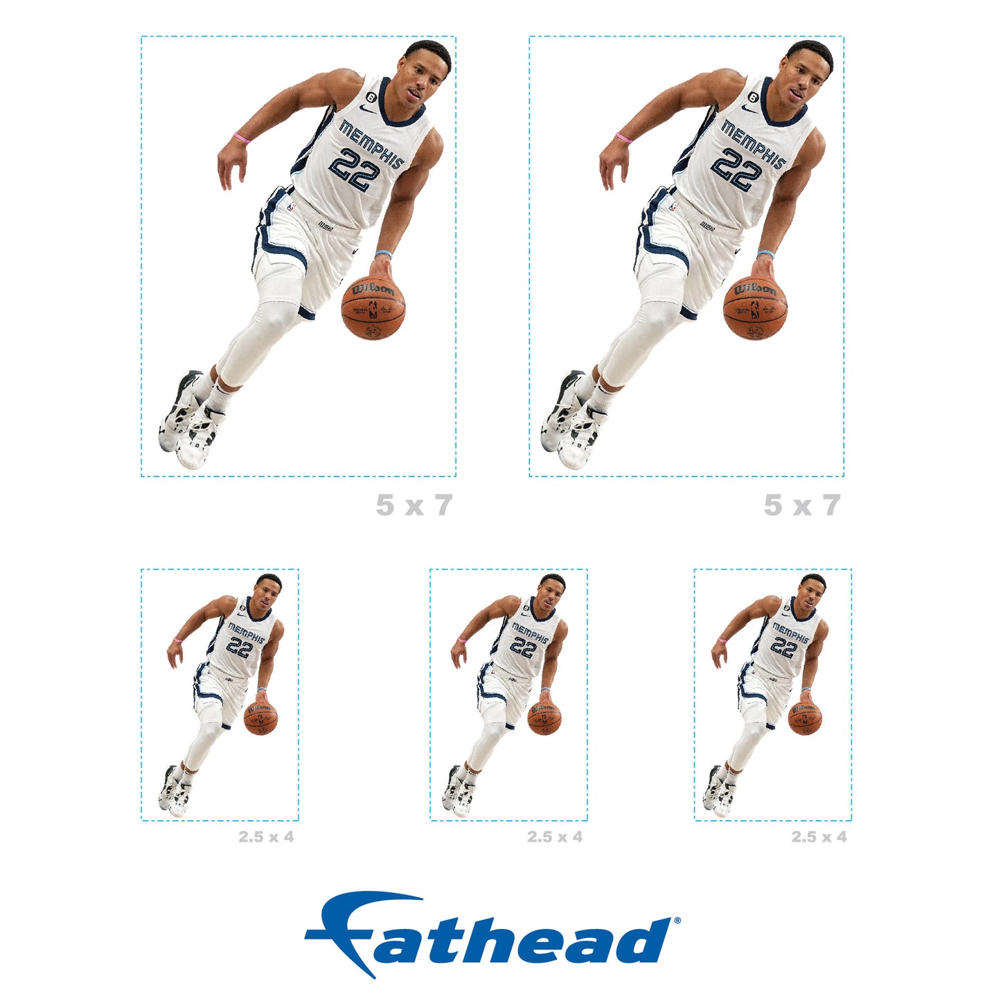 Memphis Grizzlies: Desmond Bane Minis - Officially Licensed NBA Removable Adhesive Decal