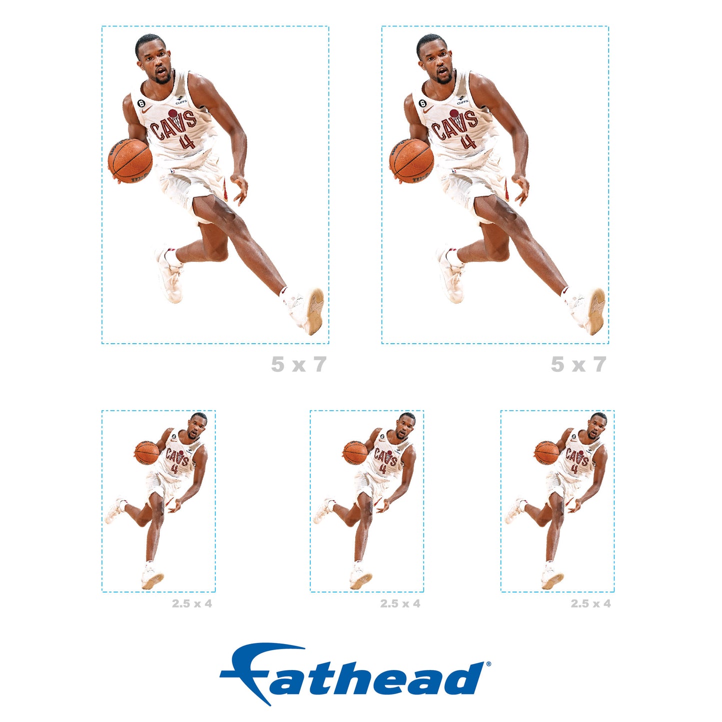 Cleveland Cavaliers: Evan Mobley Minis - Officially Licensed NBA Removable Adhesive Decal