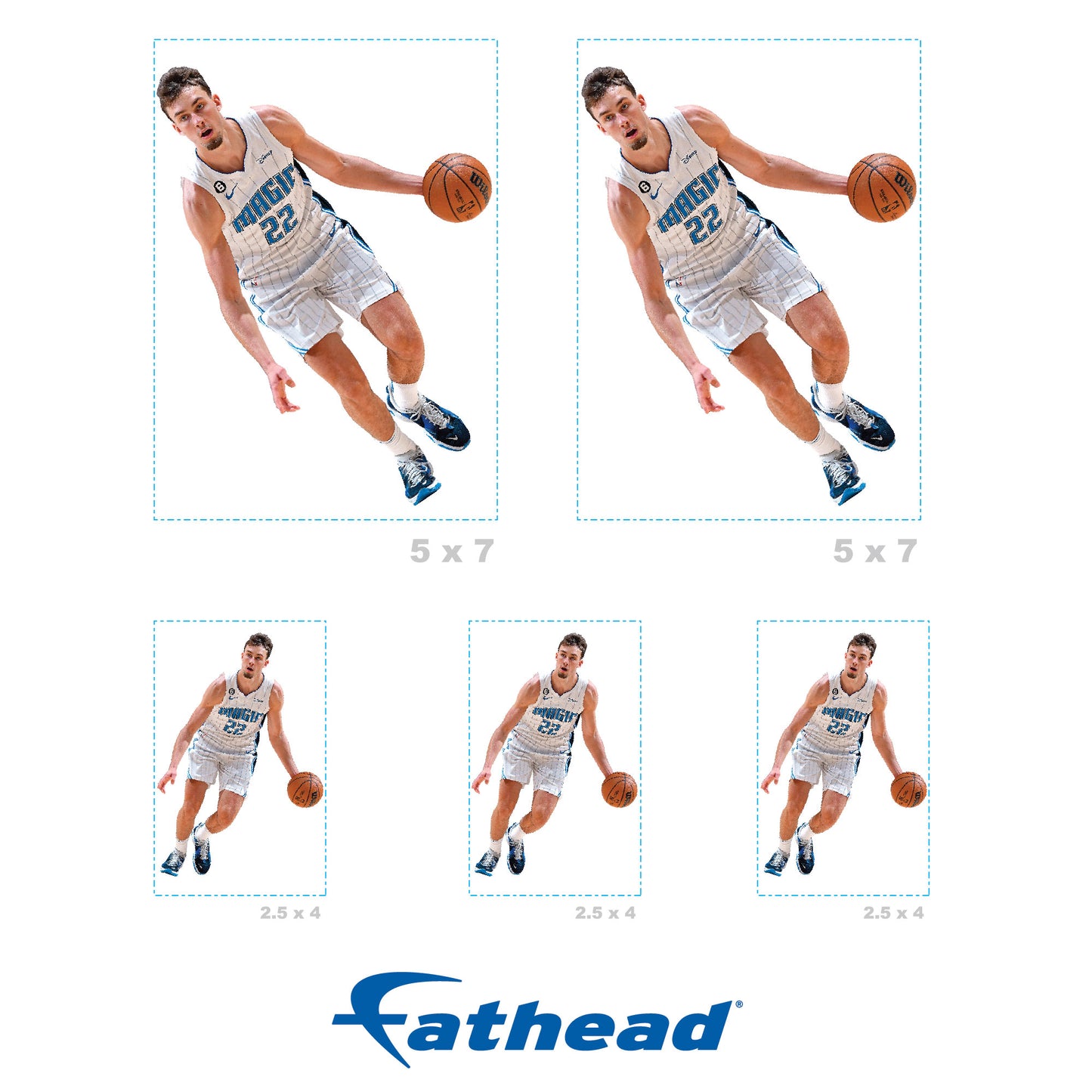 Orlando Magic: Franz Wagner Minis - Officially Licensed NBA Removable Adhesive Decal