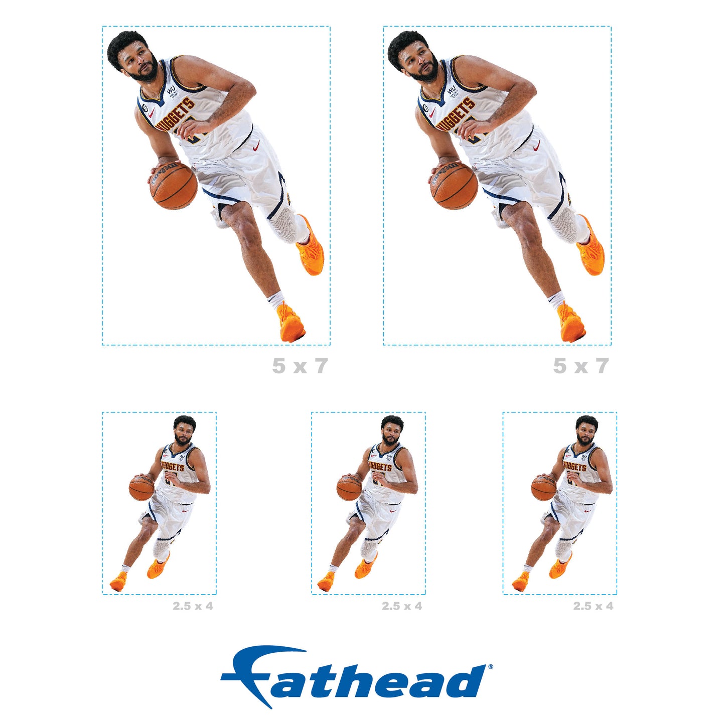 Denver Nuggets: Jamal Murray Minis - Officially Licensed NBA Removable Adhesive Decal
