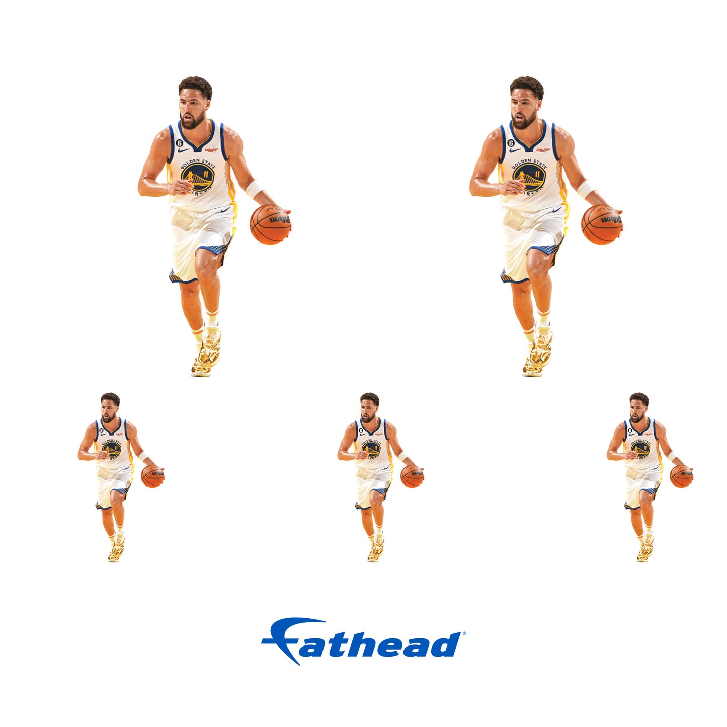 Golden State Warriors: Klay Thompson Minis - Officially Licensed NBA Removable Adhesive Decal