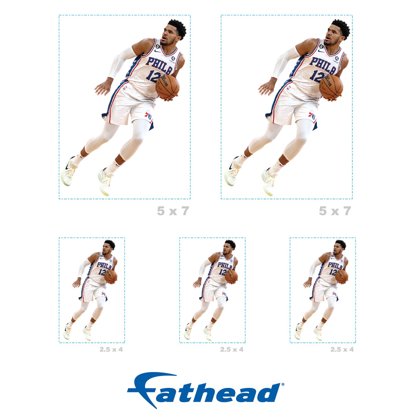 Philadelphia 76ers: Tobias Harris Minis - Officially Licensed NBA Removable Adhesive Decal