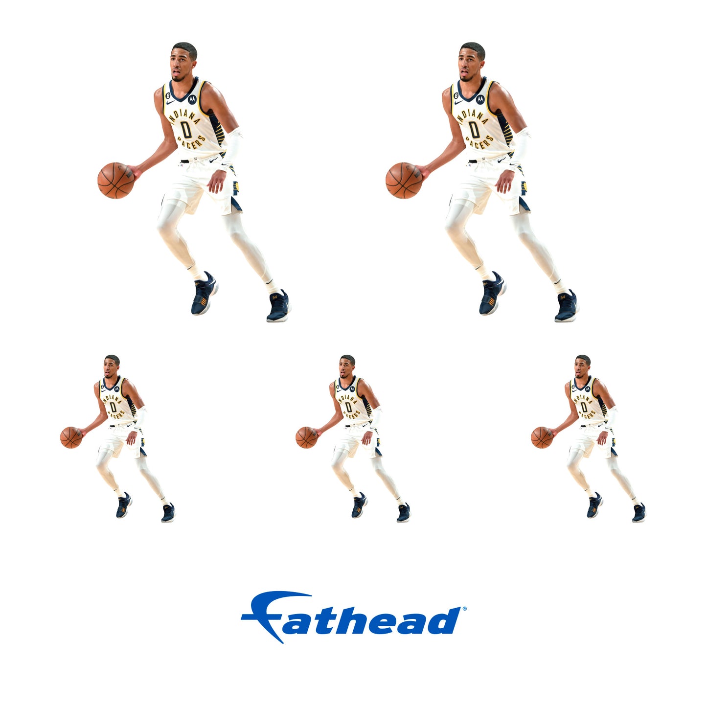 Indiana Pacers: Tyrese Haliburton Minis - Officially Licensed NBA Removable Adhesive Decal