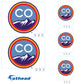 Colorado Rockies:   City Connect Logo Minis        - Officially Licensed MLB Removable     Adhesive Decal