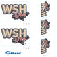 Washington Nationals:   City Connect Logo Minis        - Officially Licensed MLB Removable     Adhesive Decal