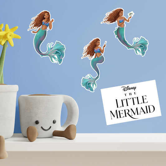 Sheet of 4 -Sheet of 4 -The Little Mermaid: Ariel Minis - Officially Licensed Disney Removable Adhesive Decal