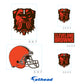 Cleveland Browns:  2023 Dawg Pound Logo Minis        - Officially Licensed NFL Removable     Adhesive Decal