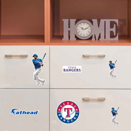 Texas Rangers: Marcus Semien 2023 Minis        - Officially Licensed MLB Removable     Adhesive Decal
