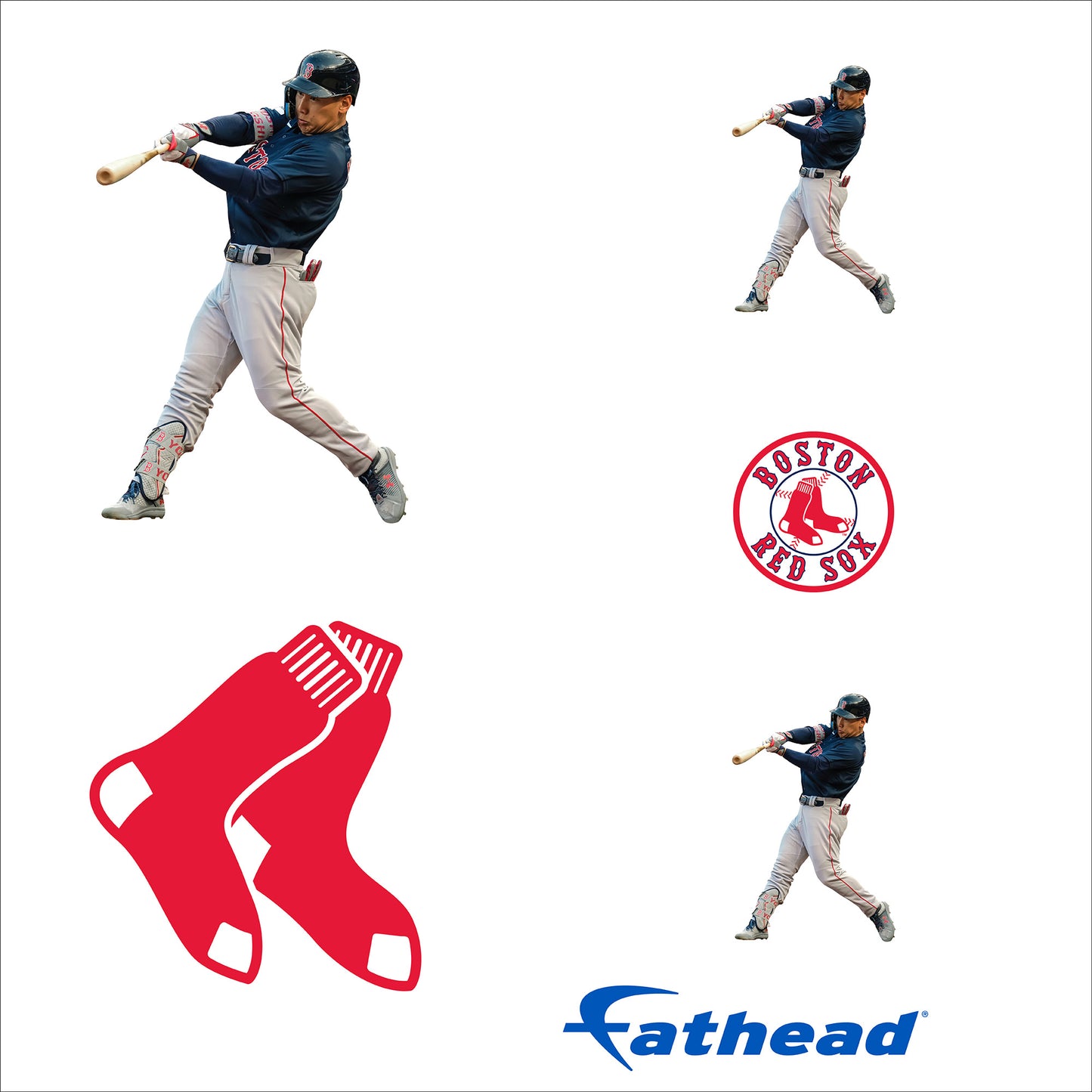 Boston Red Sox: Masataka Yoshida 2023 Minis        - Officially Licensed MLB Removable     Adhesive Decal