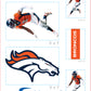 Denver Broncos: Pat Surtain II 2023 Minis        - Officially Licensed NFL Removable     Adhesive Decal