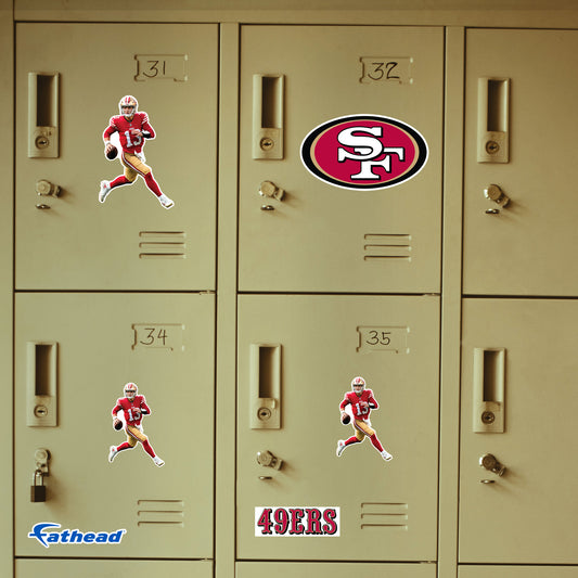 San Francisco 49ers: Brock Purdy Minis        - Officially Licensed NFL Removable     Adhesive Decal