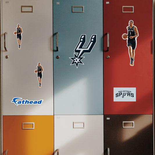 San Antonio Spurs: Victor Wembanyama Minis        - Officially Licensed NBA Removable     Adhesive Decal