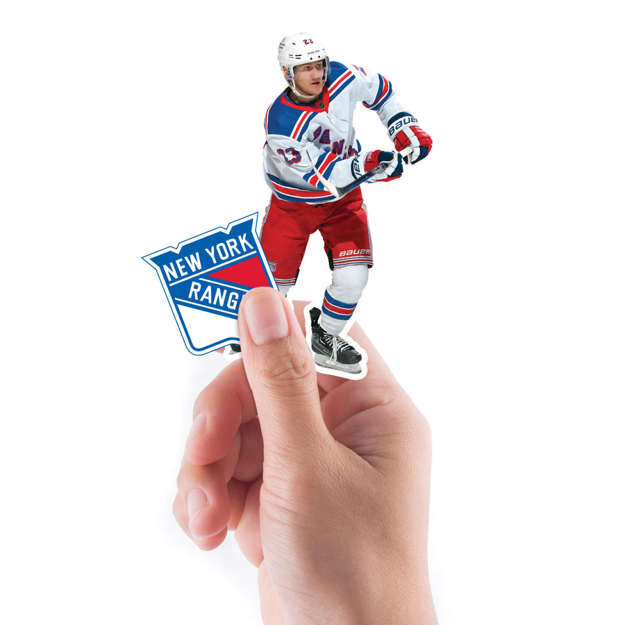 Adam Fox - 5 Minis (Mixed Sizes) - Official NHL - New York Rangers - Reusable Vinyl Decals