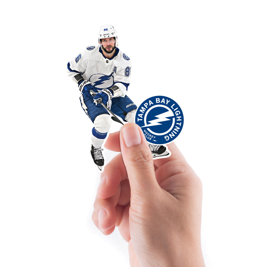 Nikita Kucherov - 5 Minis (Mixed Sizes) - Official NHL - Tampa Bay Lightning - Reusable Vinyl Decals