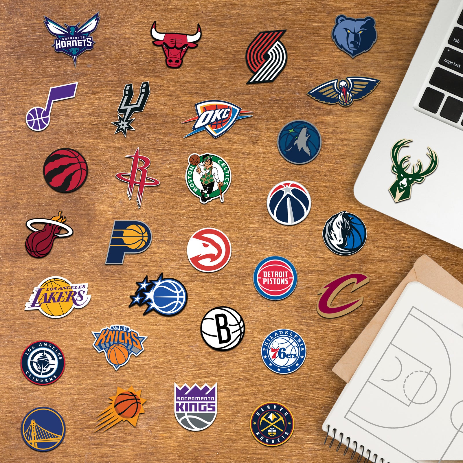 NBA Team Logos - Minis Collection (Mixed Sizes) - Official NBA - Reusa ...