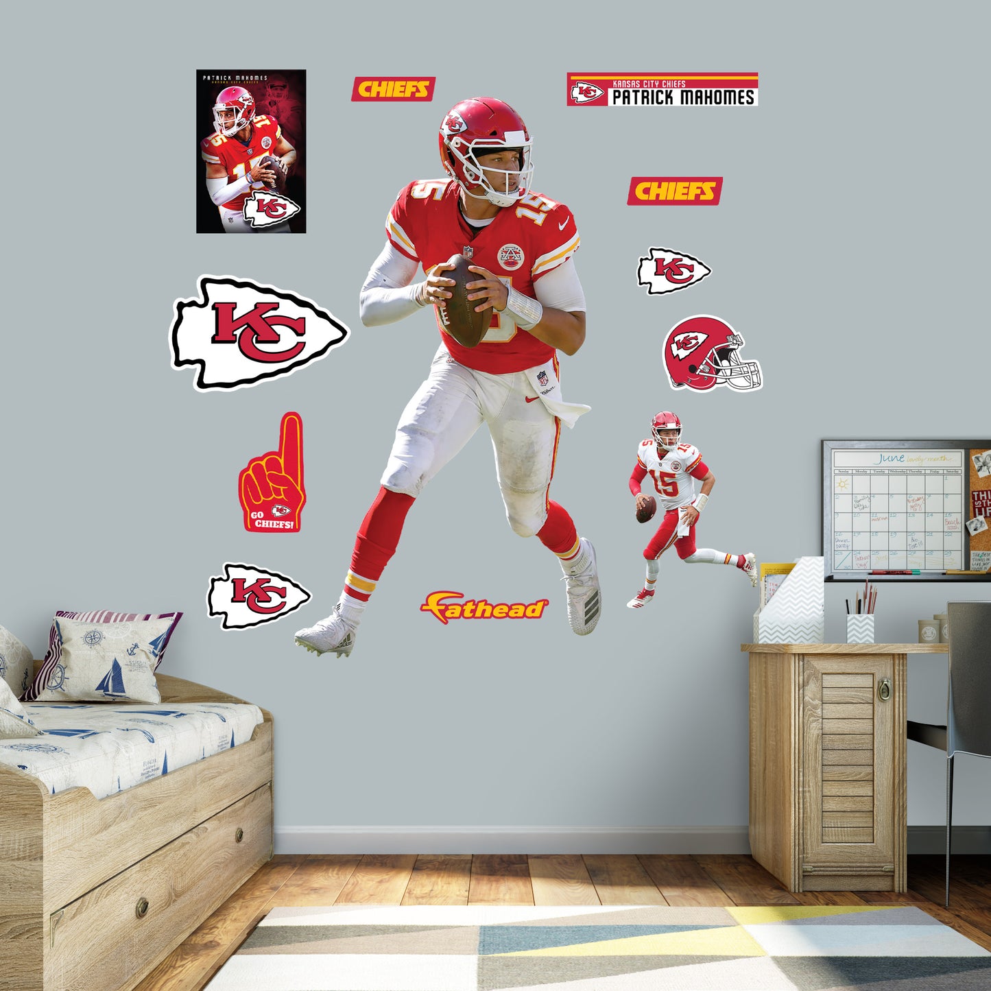 Patrick Mahomes II - Officially Licensed NFL Removable Wall Decal