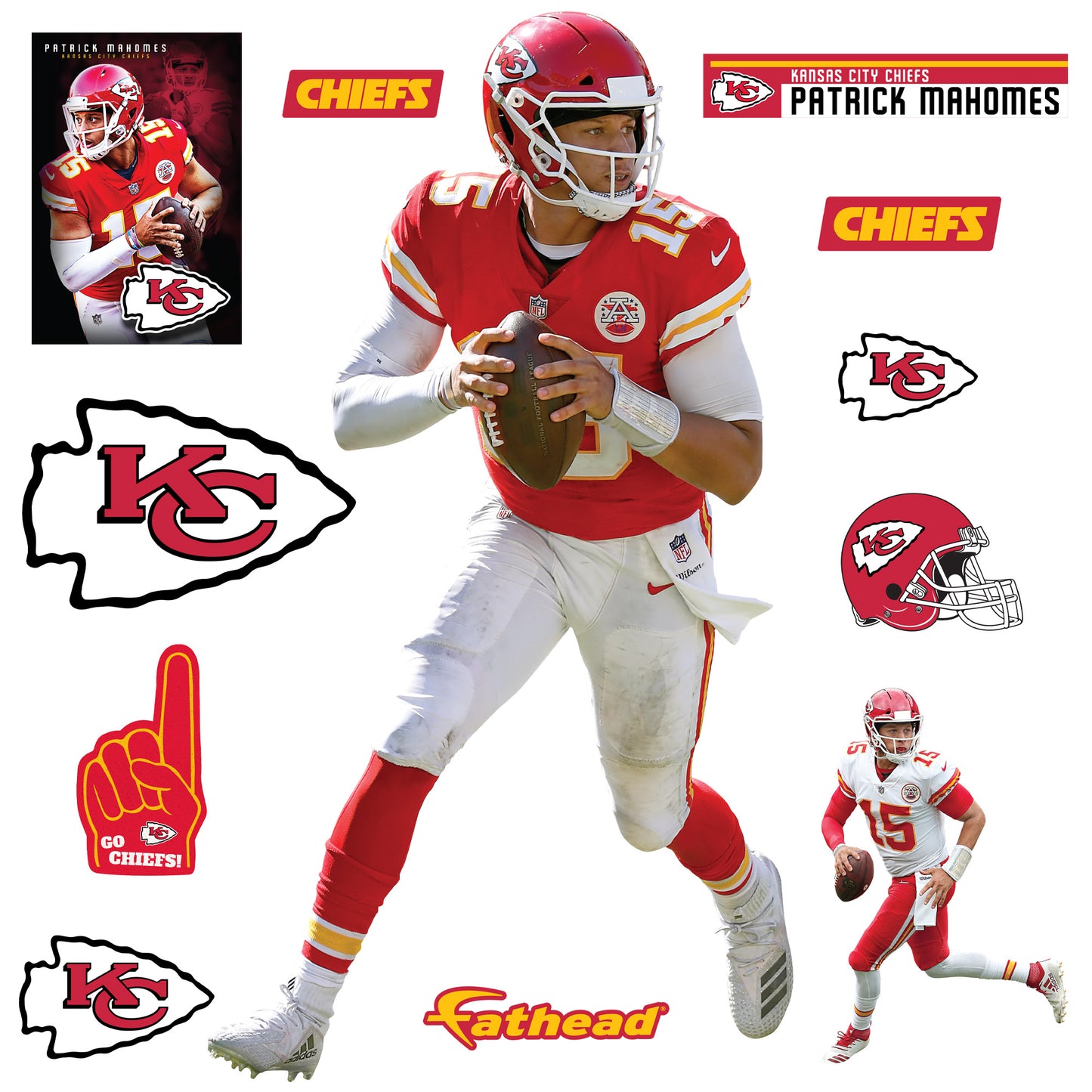 Patrick Mahomes II - Officially Licensed NFL Removable Wall Decal