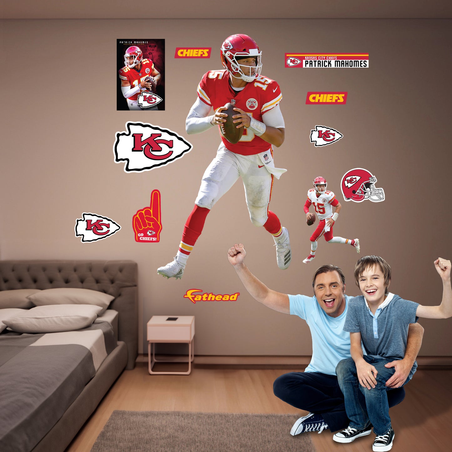 Patrick Mahomes II - Officially Licensed NFL Removable Wall Decal