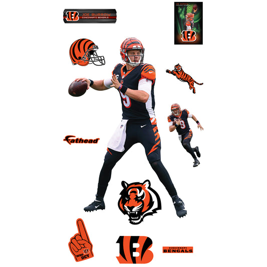 Joe Burrow: RealBig Officially Licensed NFL Removable Wall Decal