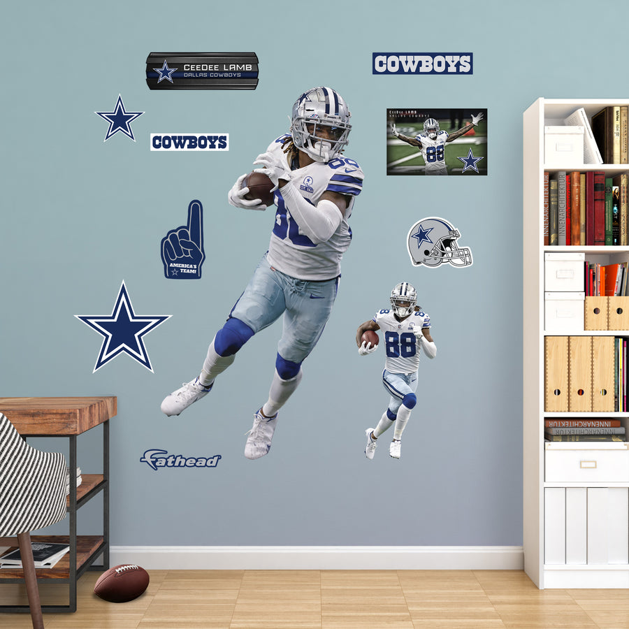 CeeDee Lamb - RealBig Collection - Official NFL - Dallas Cowboys - Reusable Vinyl Wall Decals #1