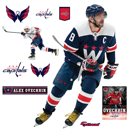 Alex Ovechkin  Navy  - Officially Licensed NHL Removable Wall Decal