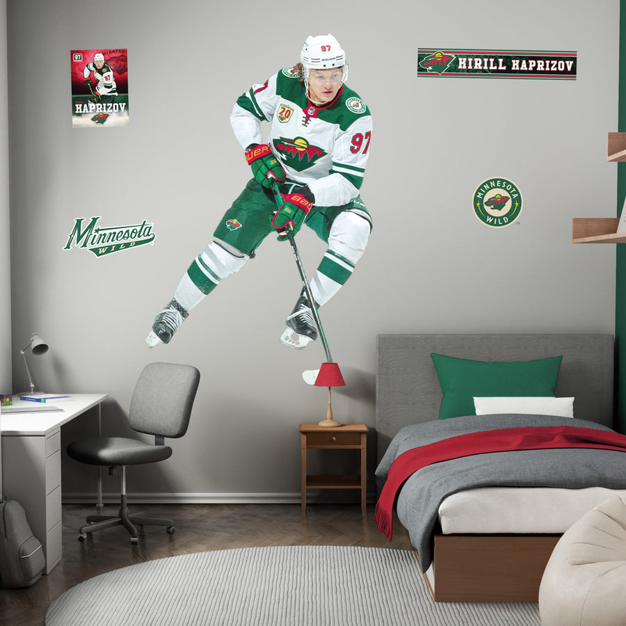 Kirill Kaprizov - RealBig Collection - Official NHL - Minnesota Wild - Reusable Vinyl Wall Decals #1