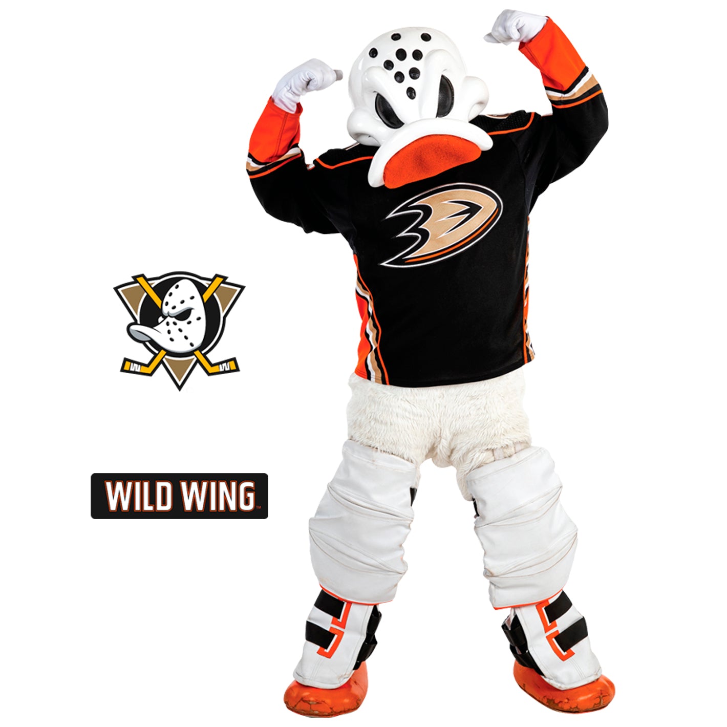 Wild Wing Mascot - RealBig Collection - Official NHL - Anaheim Ducks - Reusable Vinyl Wall Decals