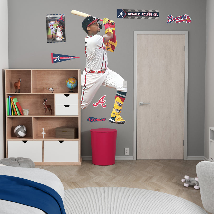 Ronald Acuña Jr. - RealBig Collection - Official MLB - Atlanta Braves - Reusable Vinyl Wall Decals #2