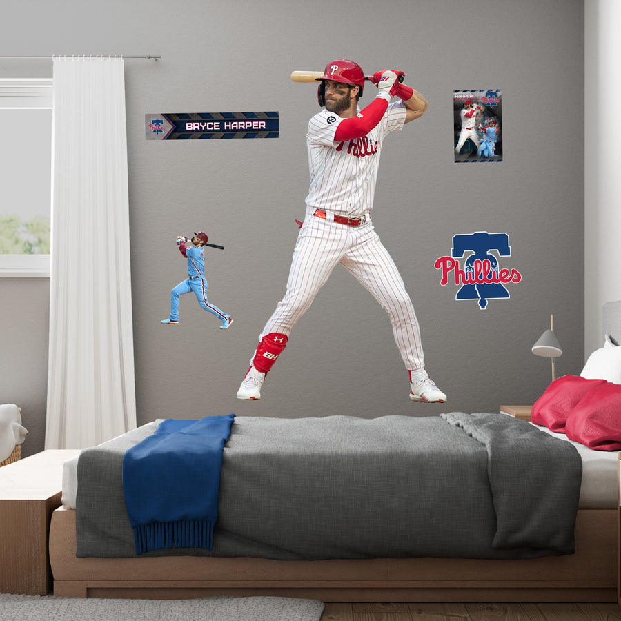 Bryce Harper - RealBig Collection - Official MLB - Philadelphia Phillies - Reusable Vinyl Wall Decals #2