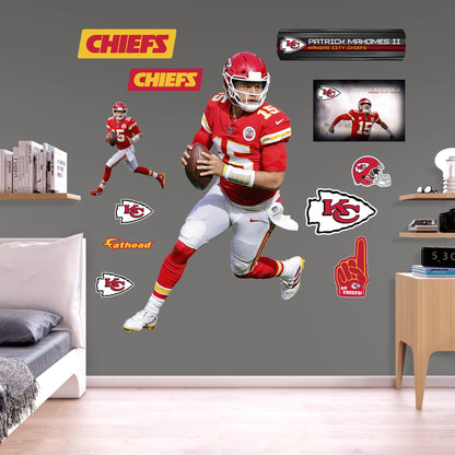 Patrick Mahomes II - RealBig Collection - Official NFL - Kansas City Chiefs - Reusable Vinyl Wall Decals #3