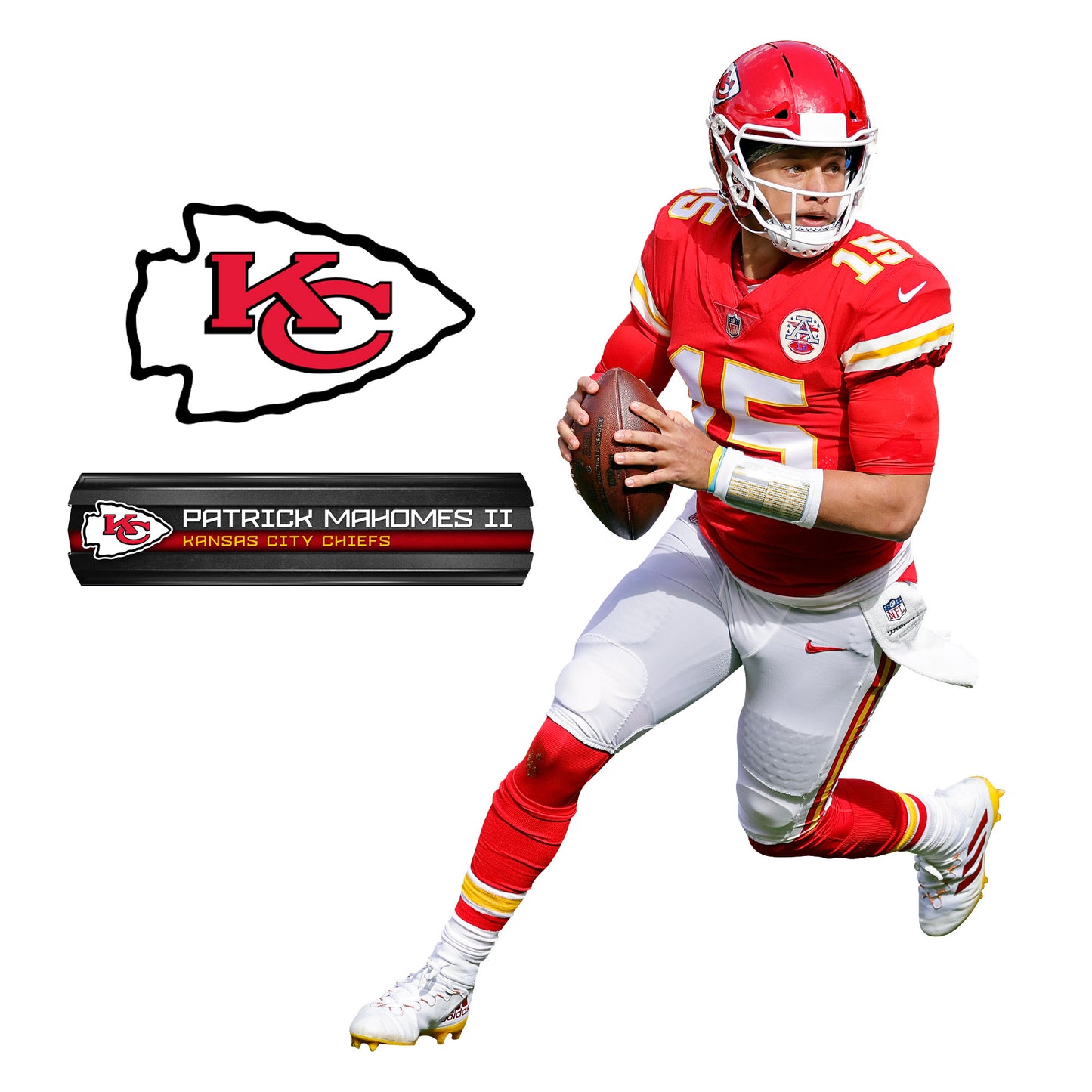 Patrick Mahomes II - RealBig Collection - Official NFL - Kansas City Chiefs - Reusable Vinyl Wall Decals #3