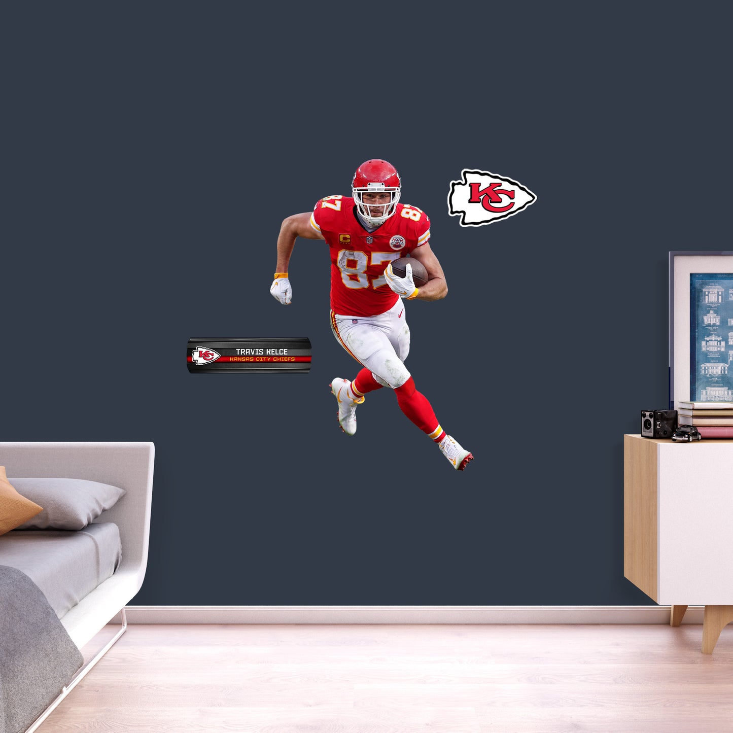 Travis Kelce - RealBig Collection - Official NFL - Kansas City Chiefs - Reusable Vinyl Wall Decals #4