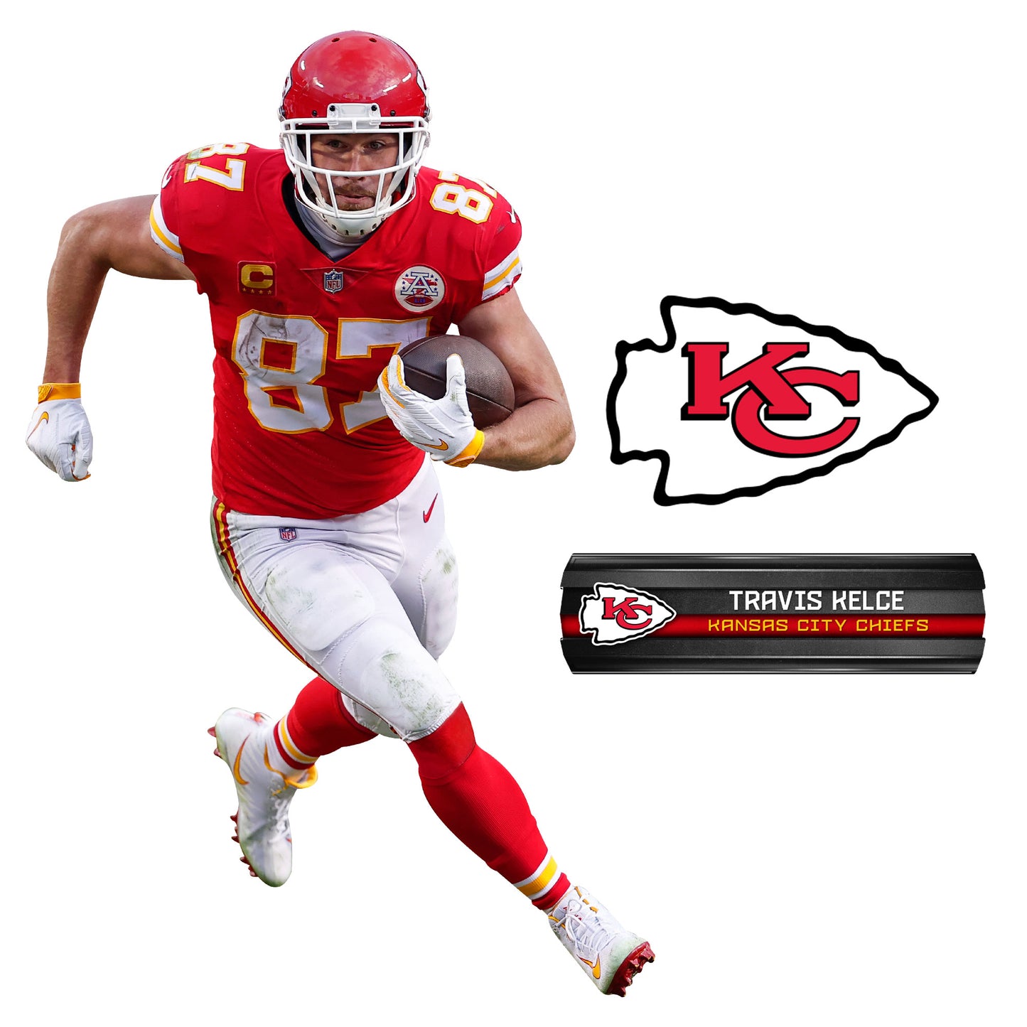 Travis Kelce - RealBig Collection - Official NFL - Kansas City Chiefs - Reusable Vinyl Wall Decals #4