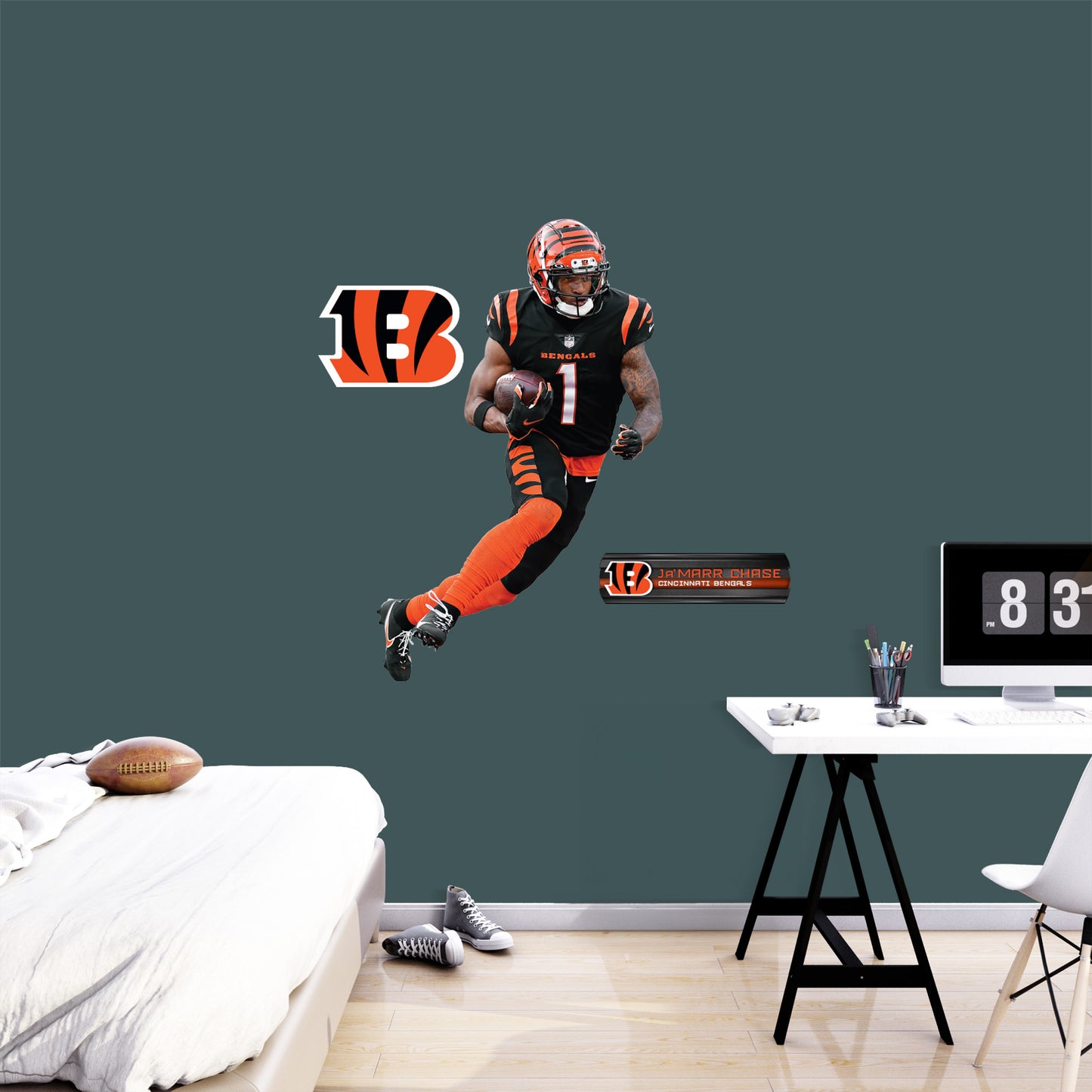 Ja'Marr Chase - RealBig Collection - Official NFL - Cincinnati Bengals - Reusable Vinyl Wall Decals #2