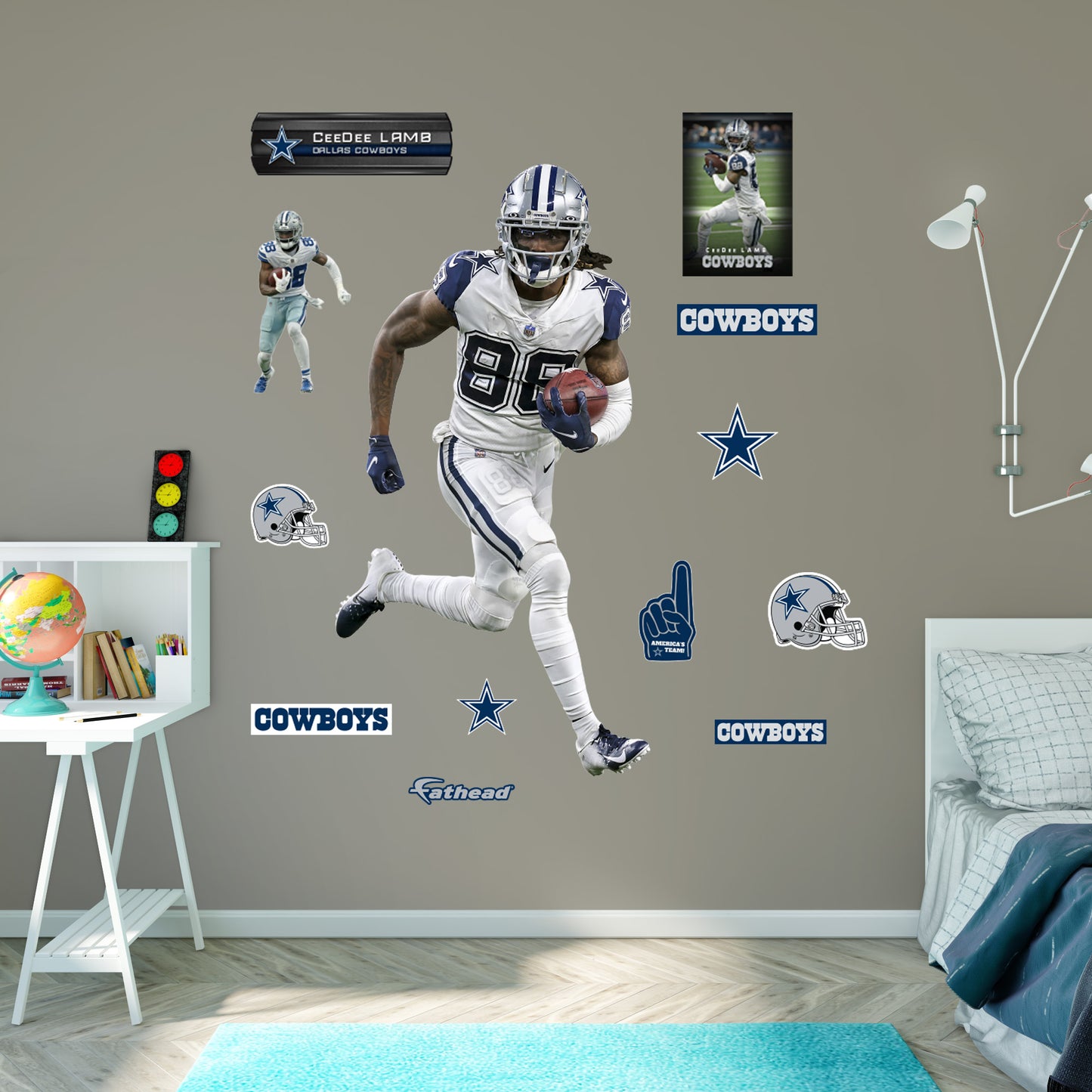 CeeDee Lamb - RealBig Collection - Official NFL - Dallas Cowboys - Reusable Vinyl Wall Decals #2