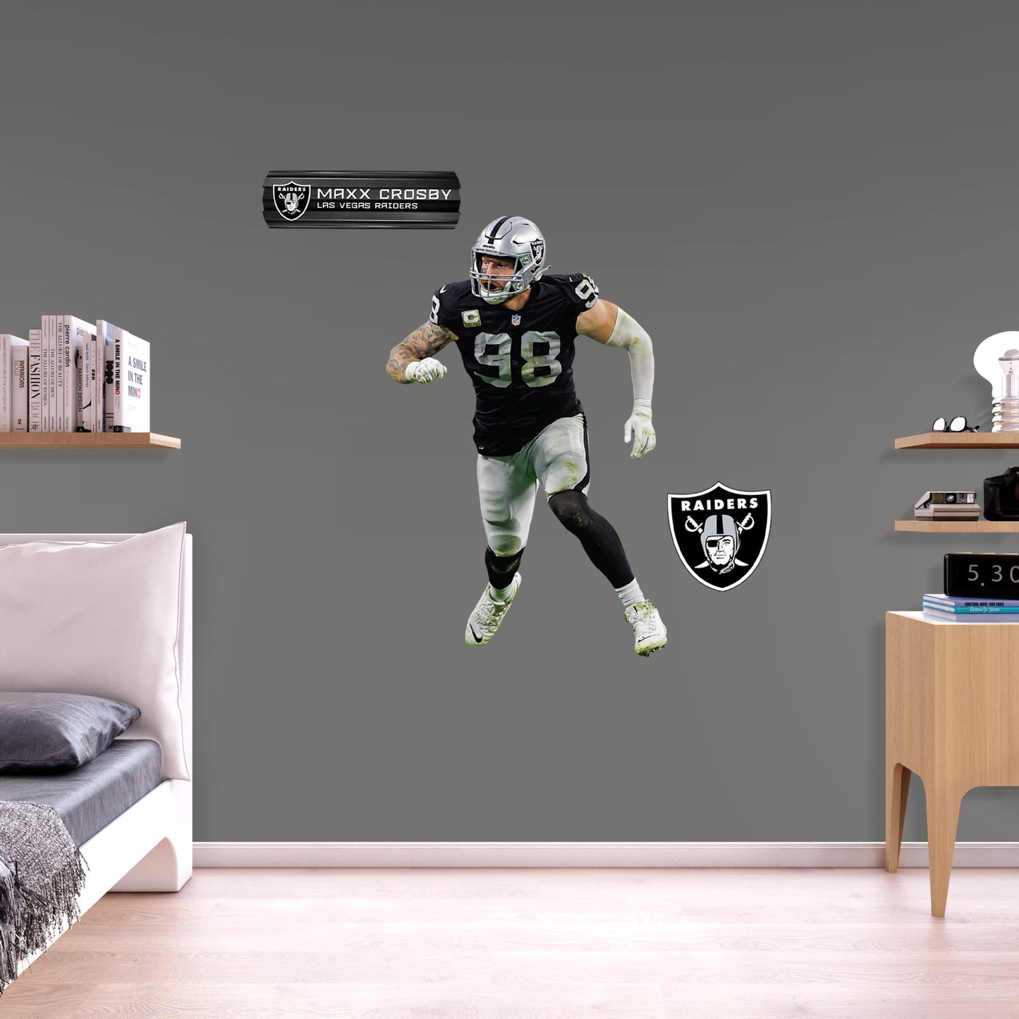 Maxx Crosby - RealBig Collection - Official NFL - Las Vegas Raiders - Reusable Vinyl Wall Decals #2