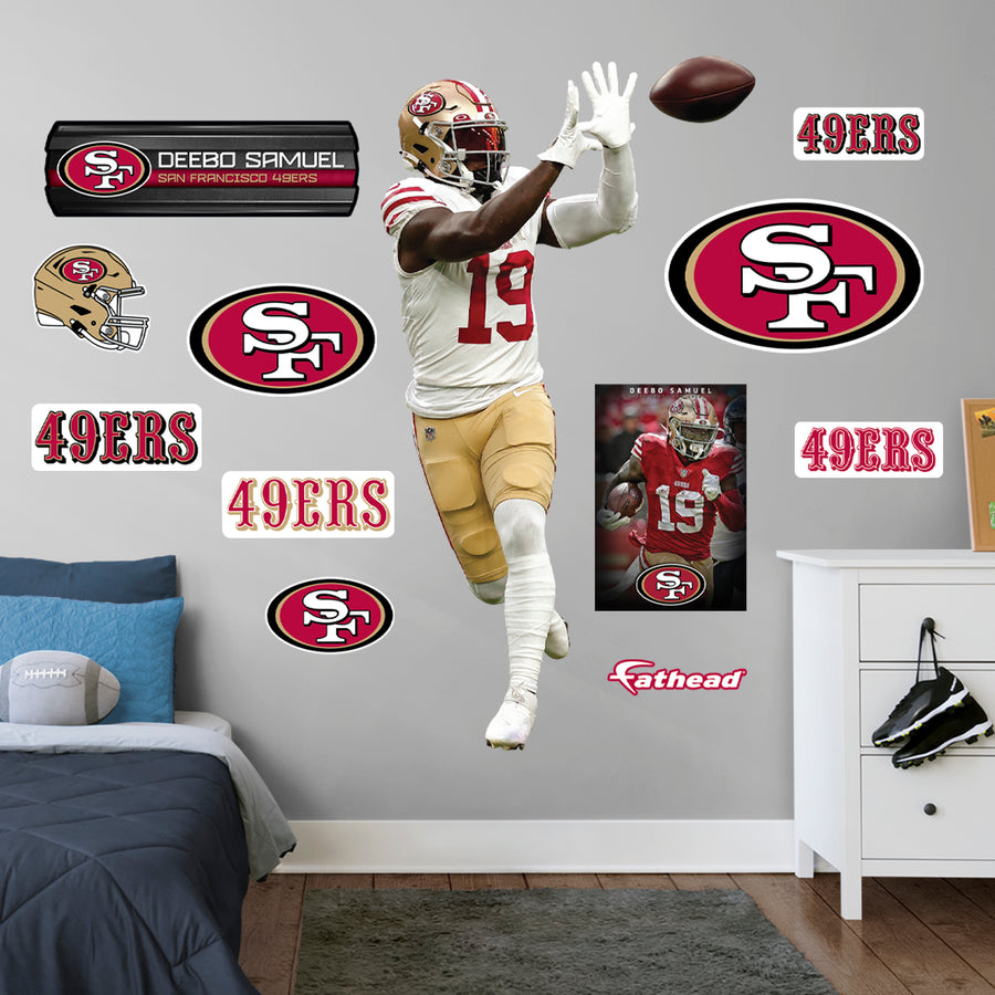 Deebo Samuel - RealBig Collection - Official NFL - San Francisco 49ers - Reusable Vinyl Wall Decals