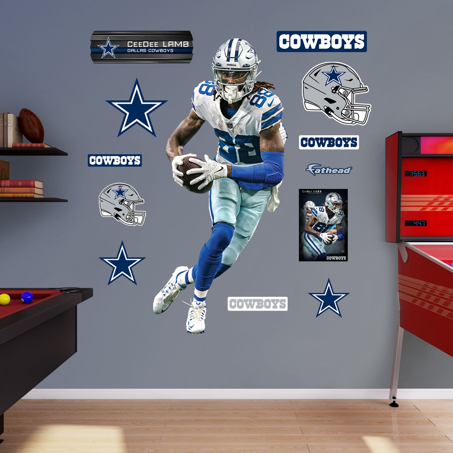 CeeDee Lamb - RealBig Collection - Official NFL - Dallas Cowboys - Reusable Vinyl Wall Decals #3