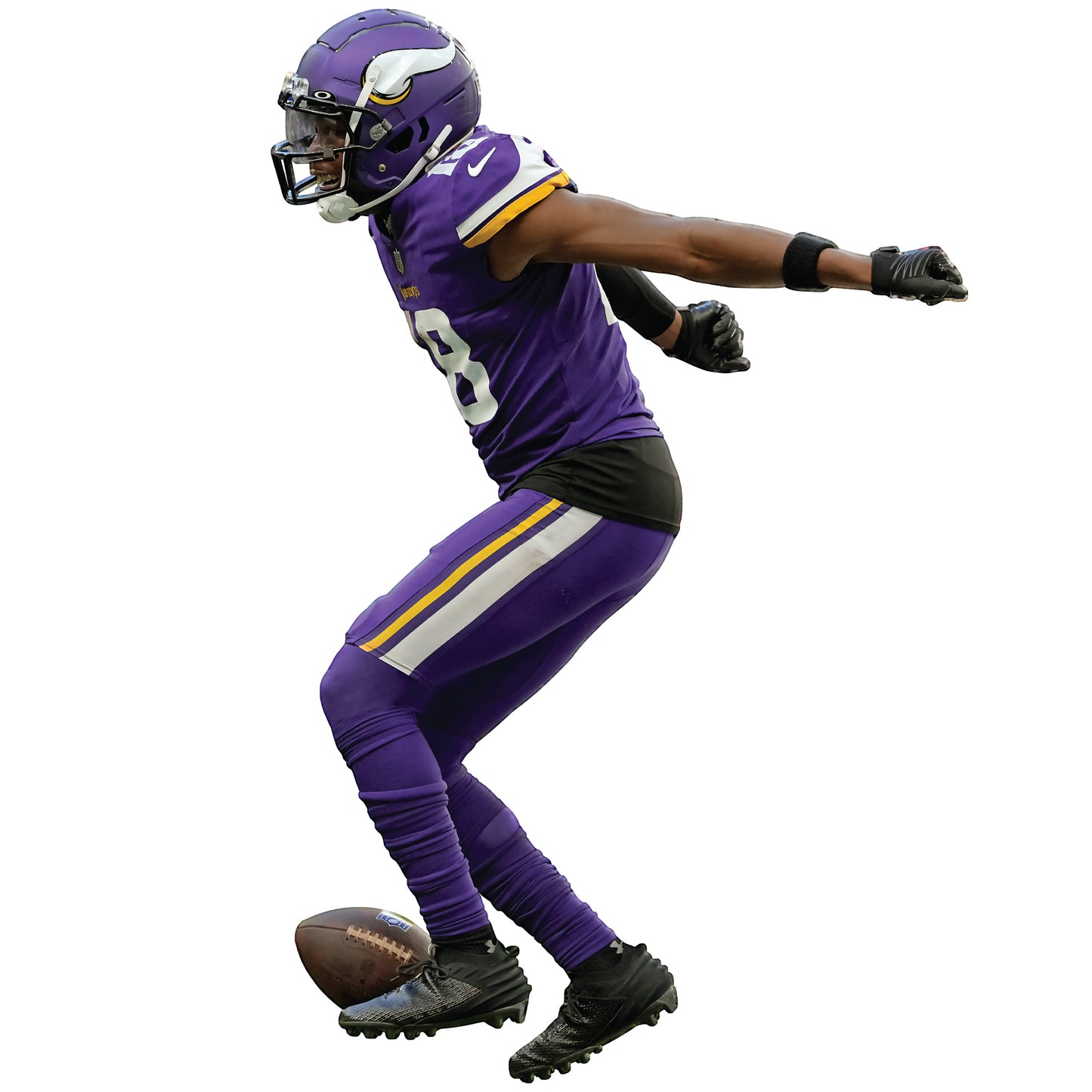 Justin Jefferson Griddy - RealBig Collection - Official NFL - Minnesota Vikings - Reusable Vinyl Wall Decals