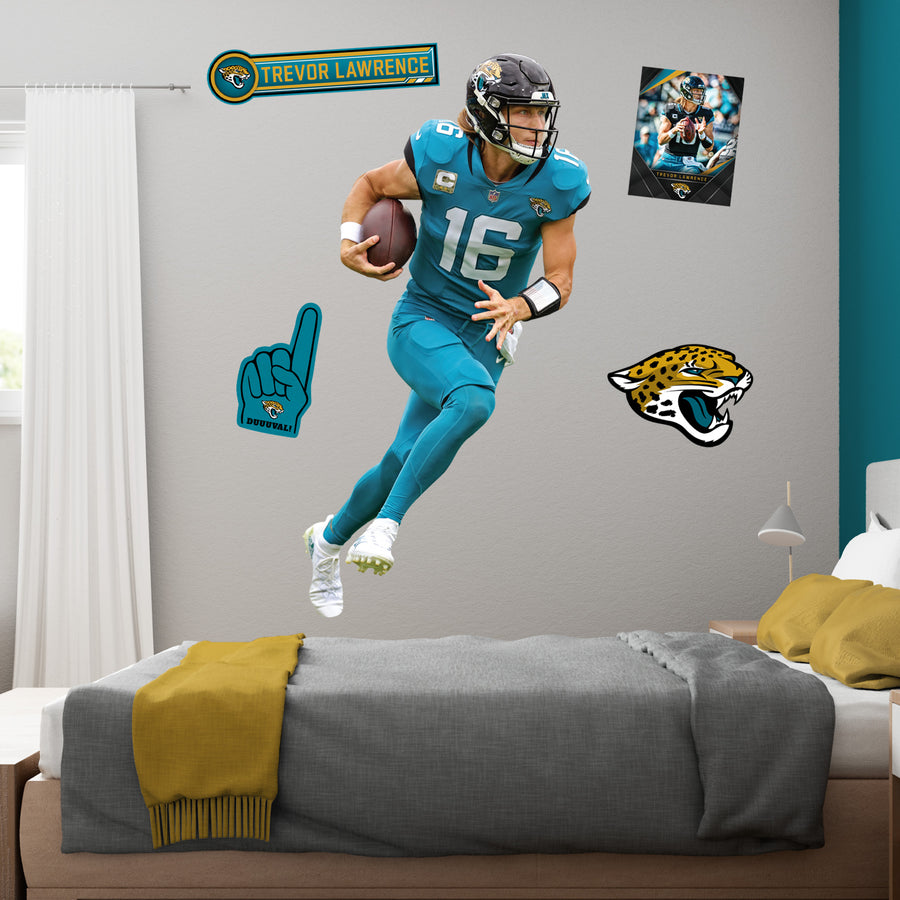 Trevor Lawrence - RealBig Rollout Collection - Official NFL - Jacksonville Jaguars - Reusable Vinyl Wall Decals