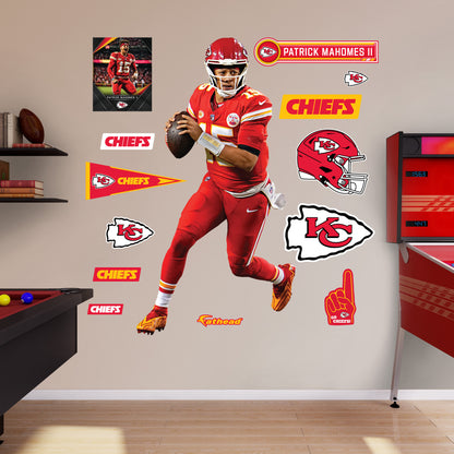 Kansas City Chiefs: Patrick Mahomes II         - Officially Licensed NFL Removable     Adhesive Decal