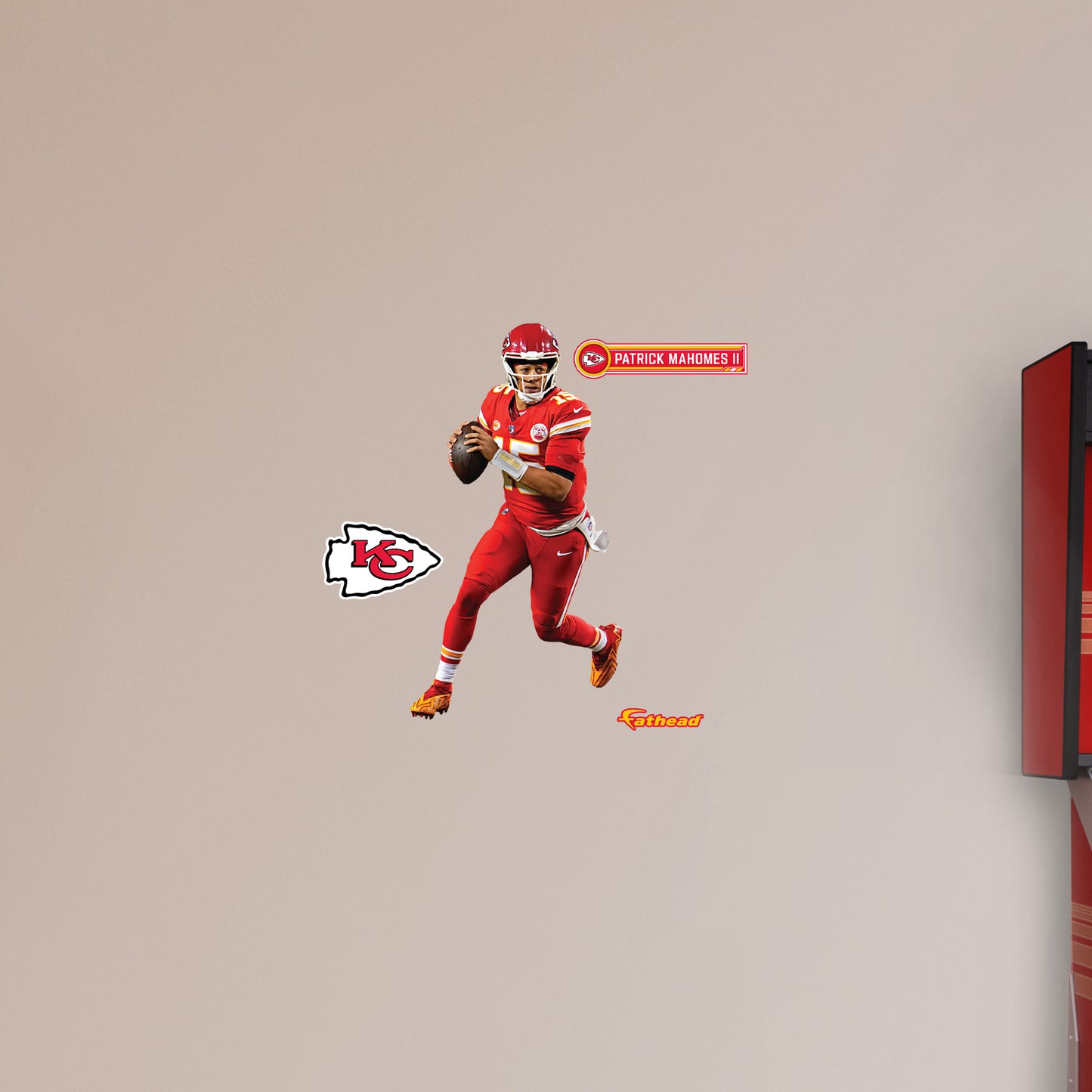 Kansas City Chiefs: Patrick Mahomes II         - Officially Licensed NFL Removable     Adhesive Decal