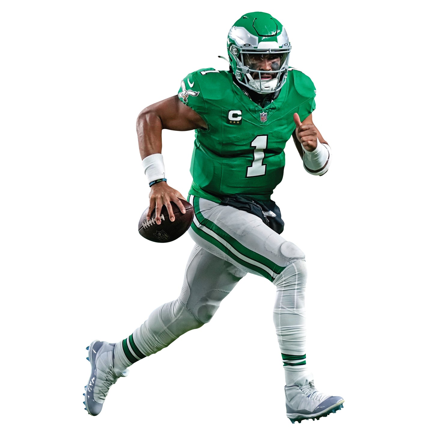 Jalen Hurts - RealBig Throwback Collection - Official NFL - Philadelphia Eagles - Reusable Vinyl Wall Decals