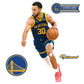 Golden State Warriors: Stephen Curry Statement Jersey        - Officially Licensed NBA Removable     Adhesive Decal