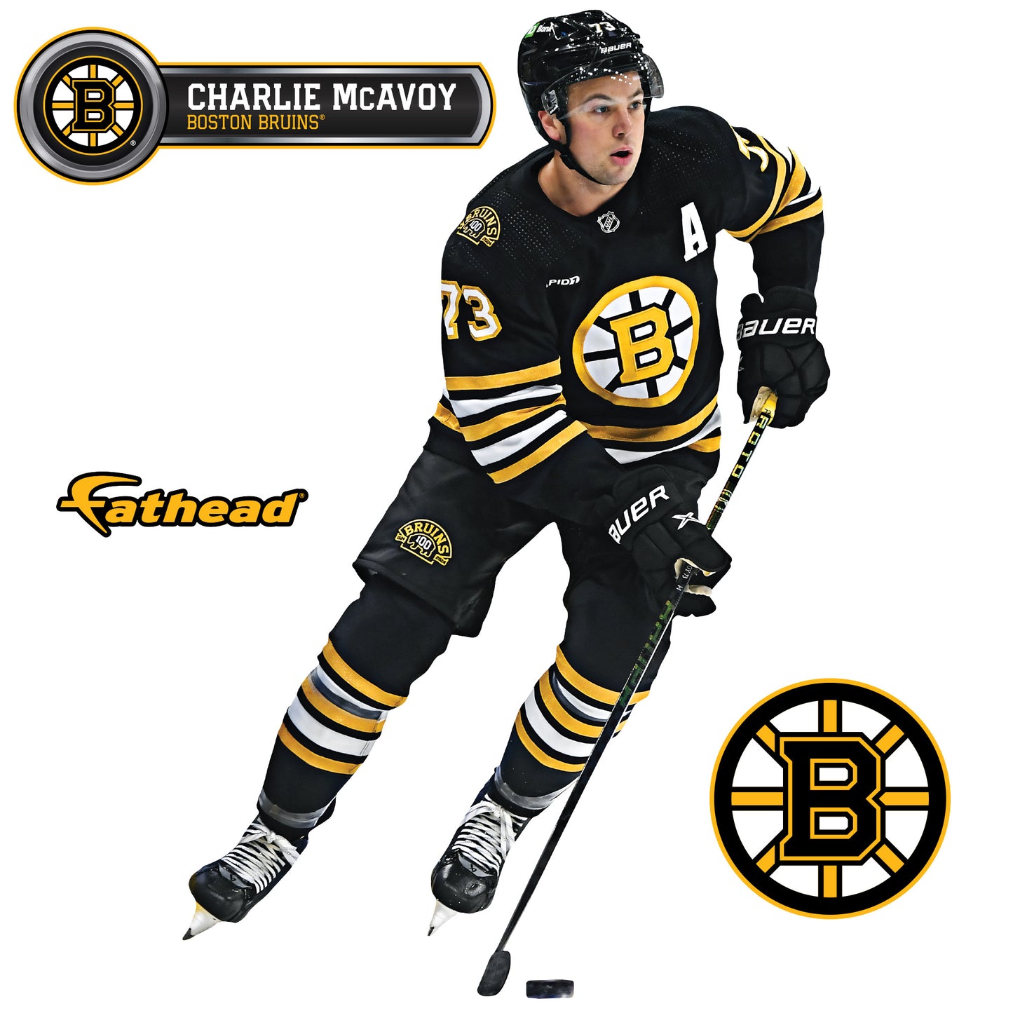Boston Bruins: Charlie McAvoy         - Officially Licensed NHL Removable     Adhesive Decal