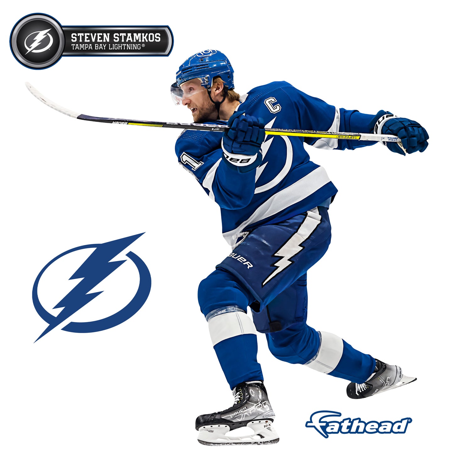 Tampa Bay Lightning: Steven Stamkos         - Officially Licensed NHL Removable     Adhesive Decal