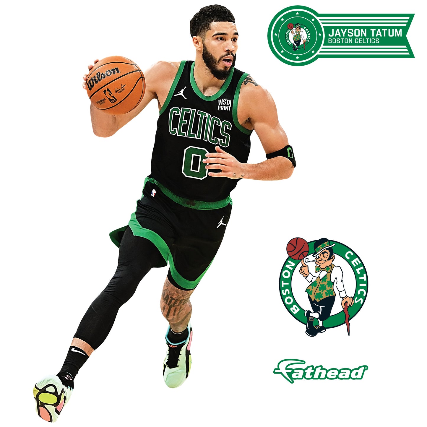 Boston Celtics: Jayson Tatum Statement Jersey        - Officially Licensed NBA Removable     Adhesive Decal