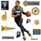 Tyrese Haliburton - RealBig City Jersey Collection - Official NBA - Indiana Pacers - Reusable Vinyl Wall Decals