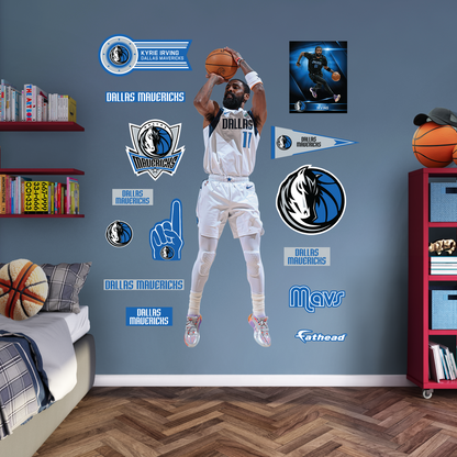 Kyrie Irving Shooting - RealBig Collection - Official NBA - Dallas Mavericks - Reusable Vinyl Wall Decals