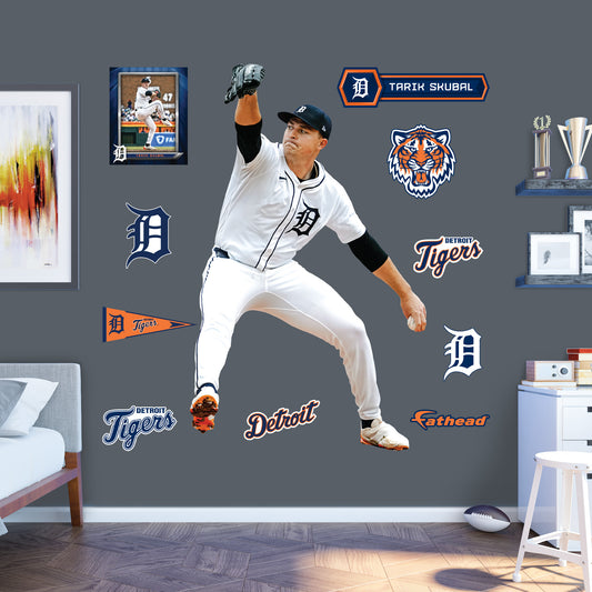 Detroit Tigers: Tarik Skubal         - Officially Licensed MLB Removable     Adhesive Decal